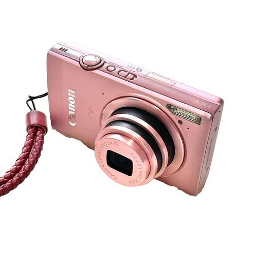 Canon IXY 630 Pink Digital Camera 16MP 12x Zoom w/ Battery