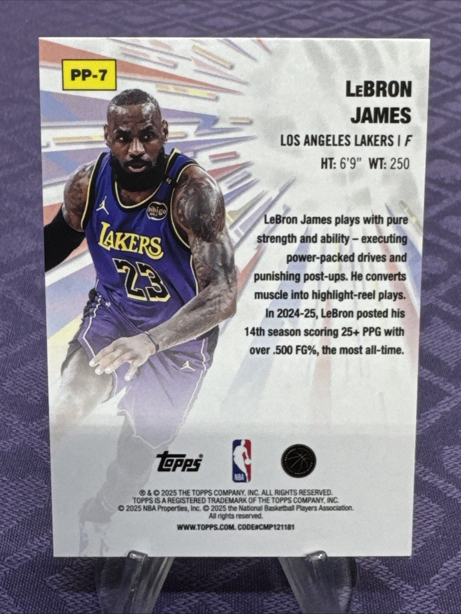 2025-26 Topps Flagship Basketball LeBron James Power Players #PP-7