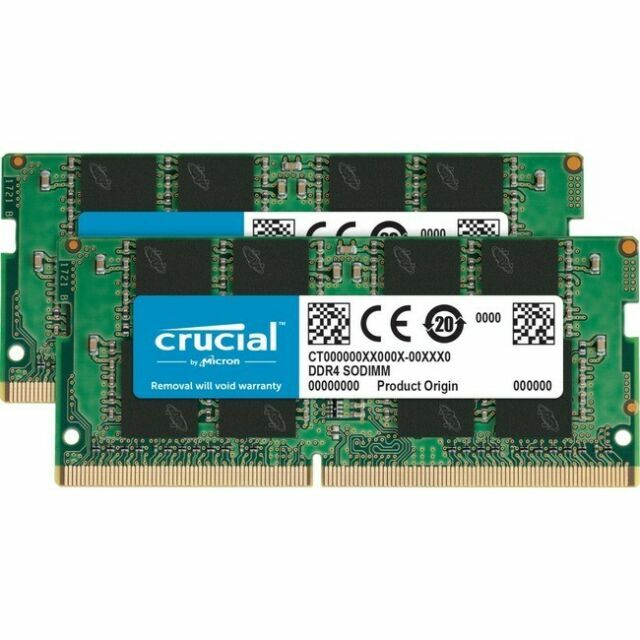 Crucial 16GB (2 x 8GB) PC4-25600 (DDR4-3200 SODIMM) Memory