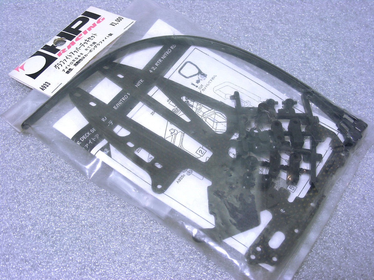 Vintage HPI Nitro RS4 2 Racer RTR A933 Complete Carbon Upper Radio