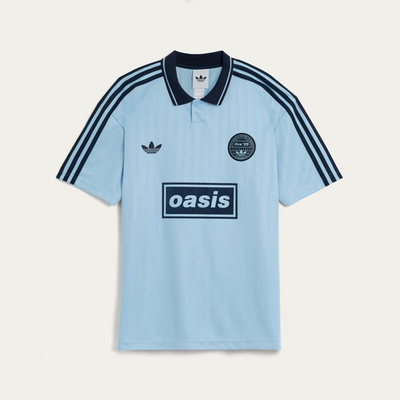 Adidas x Oasis Tour Jacquard Jersey 'Light Blue' - Size Extra