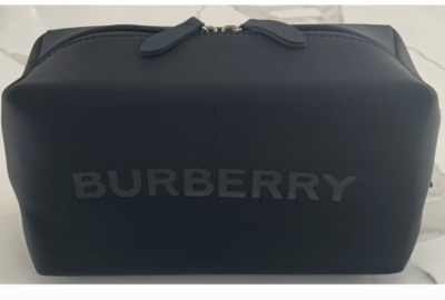 BURBERRY Logo Bag Makeup Toiletry Case COSMETIC POUCH Black New | eBay