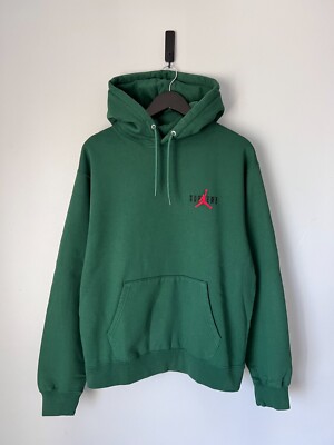 Supreme x Jordan Hooded Sweatshirt - Size Small - Green - NEW