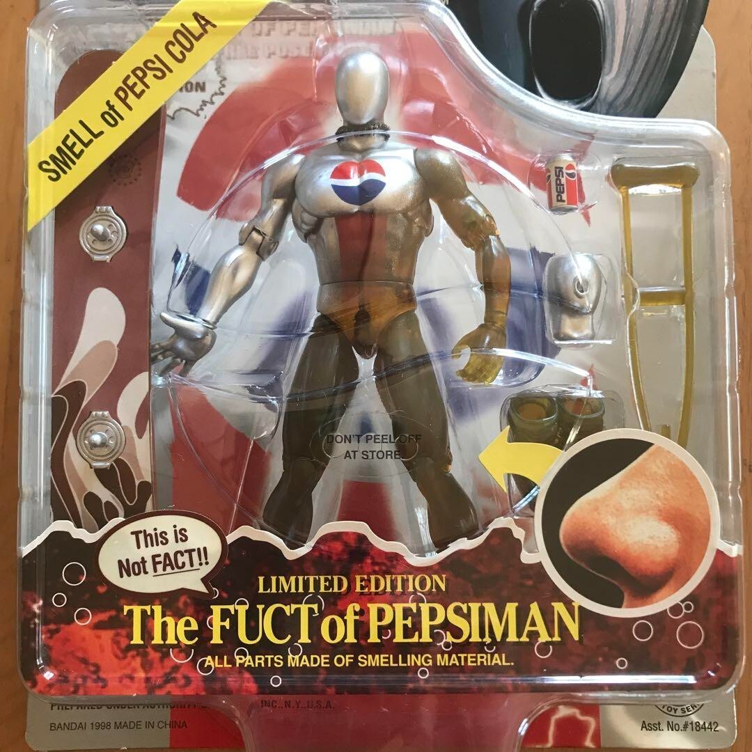 Pepsiman Figure 1998 Ultra Pose Smell Cola Bandai for sale online