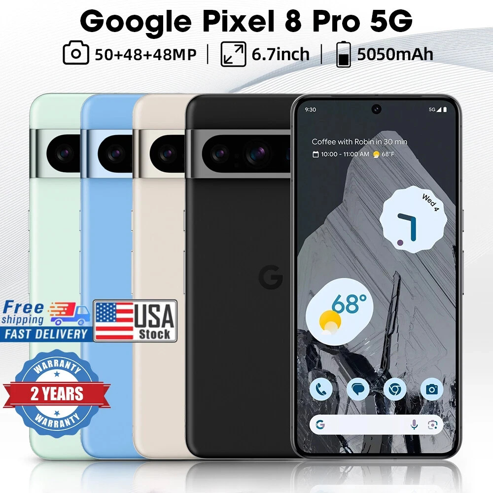 Google Pixel 8 Pro - 128 GB - Obsidian (Unlocked) for sale online