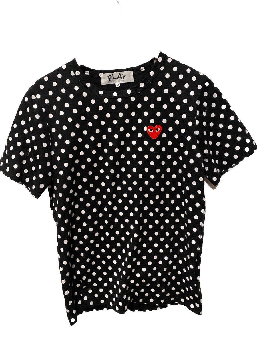 Comme Des Garcons Play Polka Dots T-shirt Men's Size M | eBay