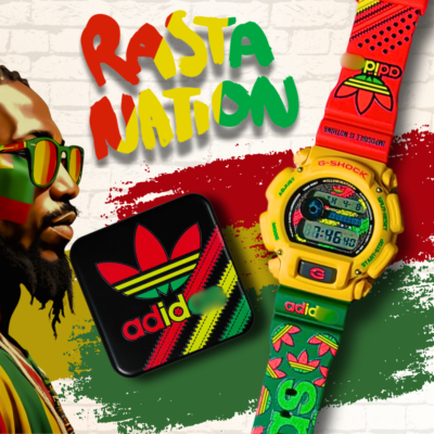 DW-9052 Adiidas Rasta Custom Designed G-Shock Watch | eBay