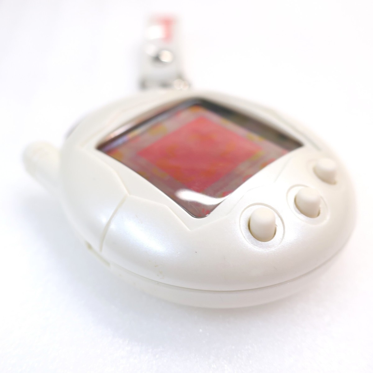 Tamagotchi V3 Pearl White Akai Japanese ver Bandai Virtual Pet In