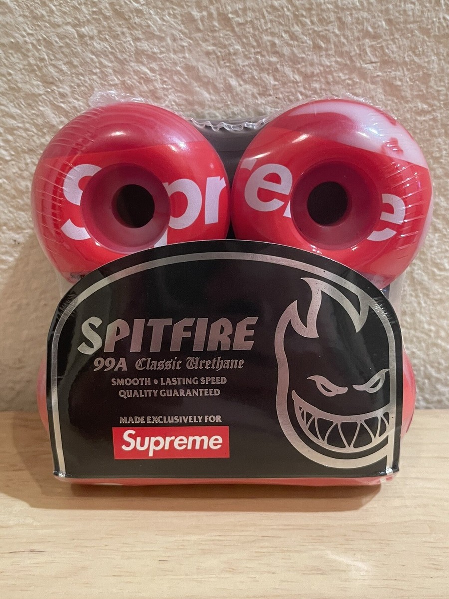 SUPREME Spitfire Shop Wheels 54mm 99A Classic Urethane Red/White