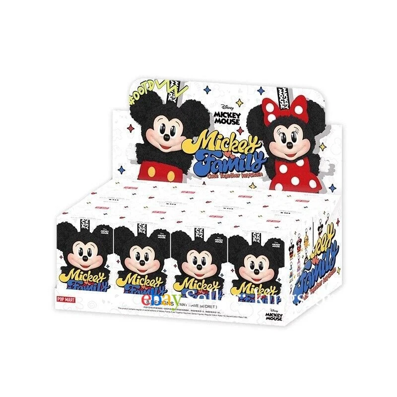 POPMART Mickey Family Cute Together Keychain Series Set 8 Basic