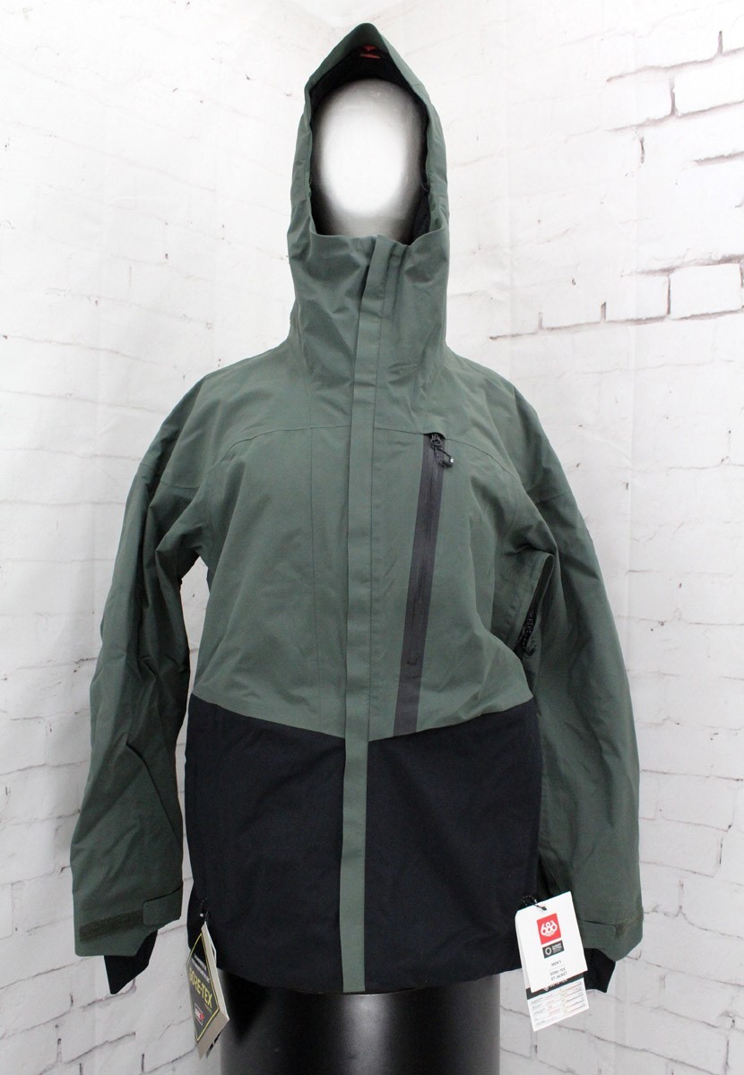 686 GLCR GoreTex GT Shell Snowboard Jacket Men's Small Goblin