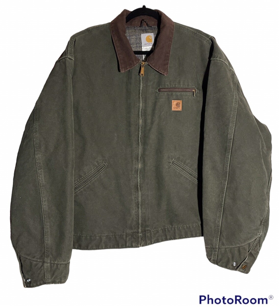 Vintage Carhartt J97 MOS Detroit Work Jacket Men's Size 3XL Green
