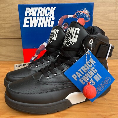 NEW PATRICK EWING 33 HI top black white 10.5 OG 1VB90014 011 B
