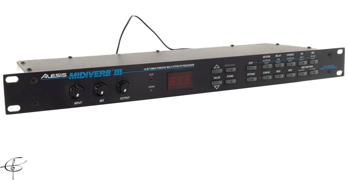 Alesis Midiverb III 16 Bit Digital Effects Processor with Power