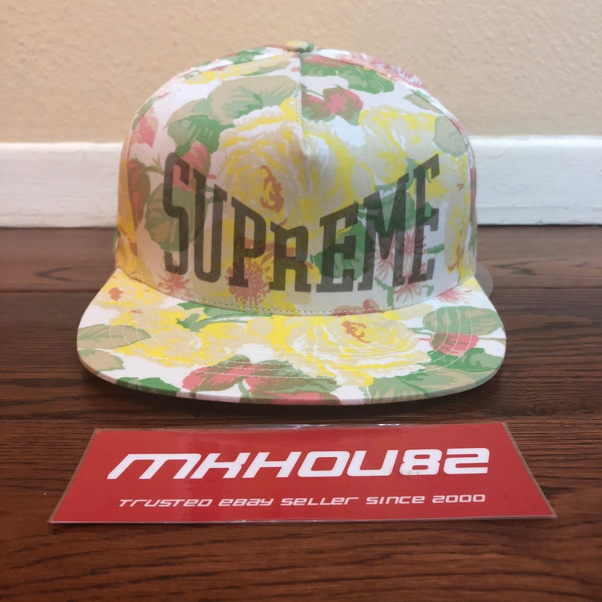 New Supreme Floral 5-Panel Cap Hat Camp All-Over Print Flower