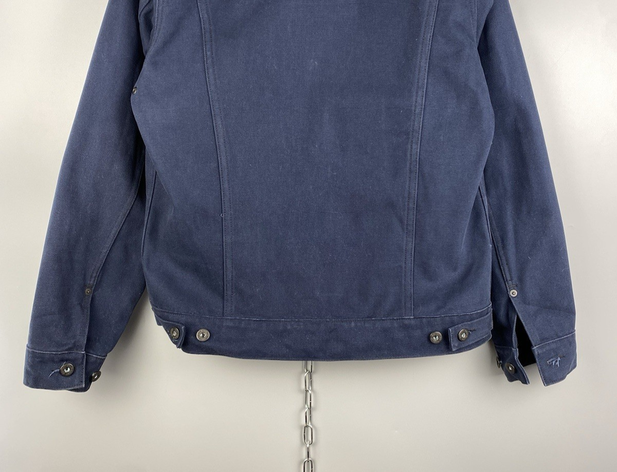 Filson Garment USA Mens Heavy Cotton Cruiser Button Blue Jacket Sz