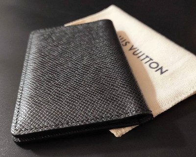 Louis Vuitton Pocket Organizer de Poche Leather Card Case Taiga