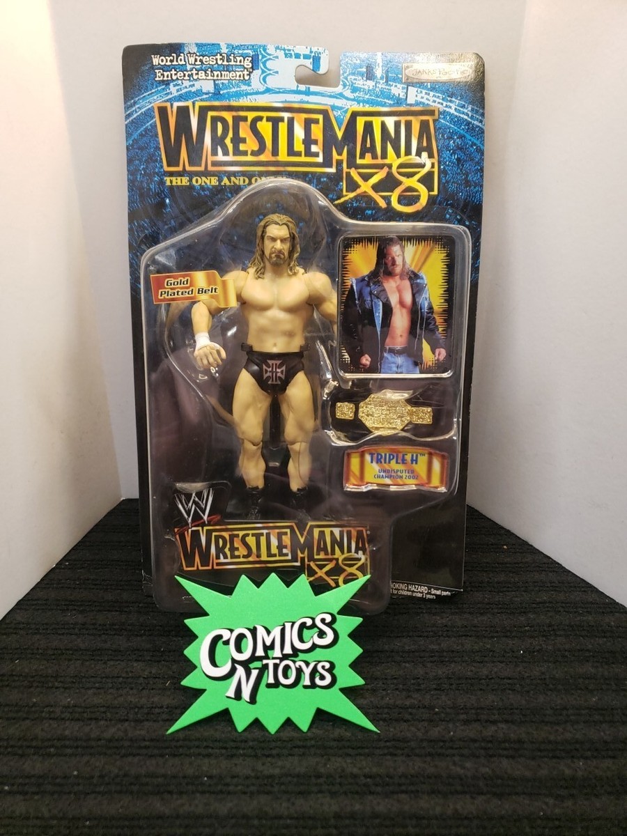2002 WWF WWE Jakks Triple H HHH Wrestlemania 18 Wrestling figure