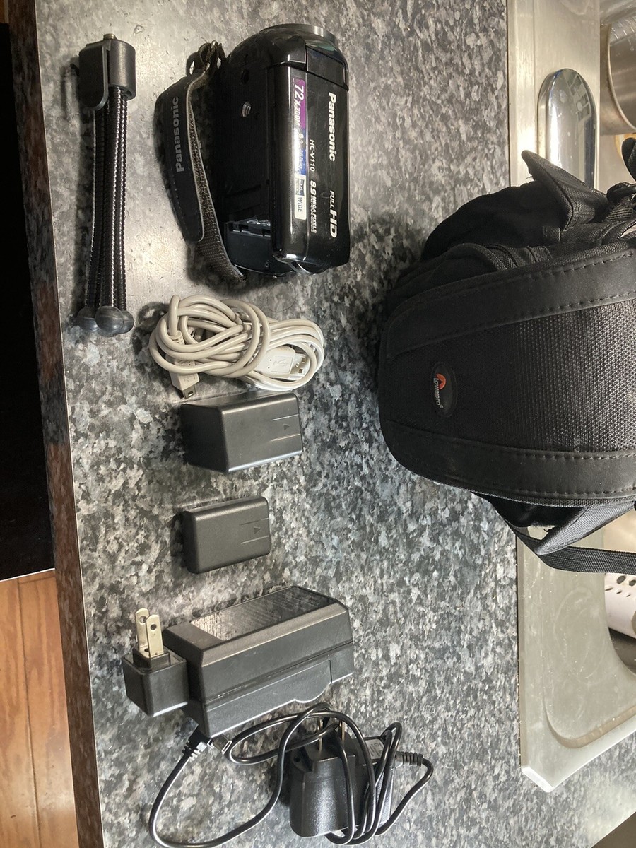 Panasonic Digital Video HD 72 X Zoom Video Camera, HC V110, Kit | eBay