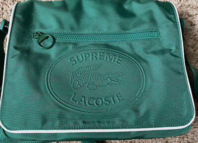 Supreme LACOSTE Small Messenger Bag Green | eBay