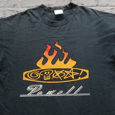 Vintage 90s Powell Logo Tshirt Size M Skull Skate Skateboard | eBay
