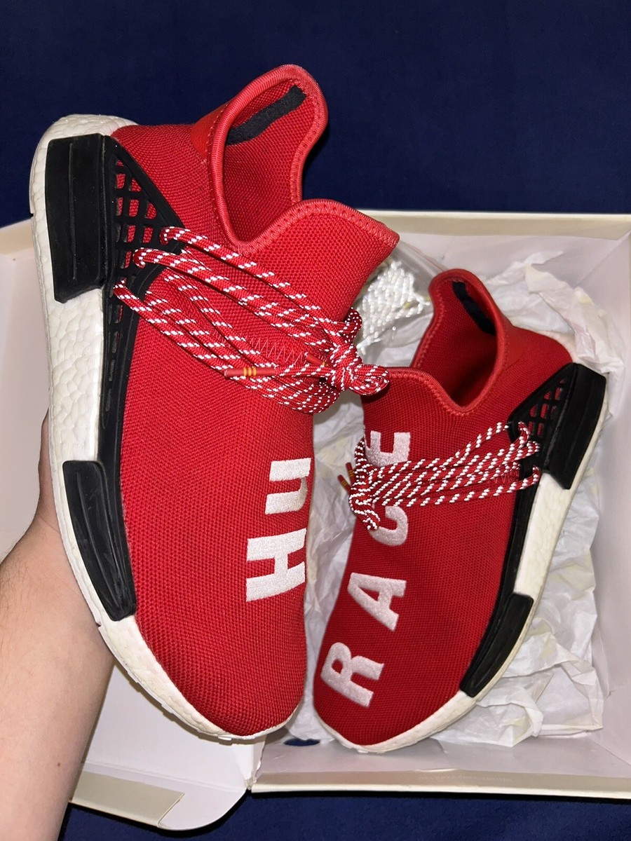 Adidas Pharrell Williams NMD Human Race Red Scarlet Size US 10