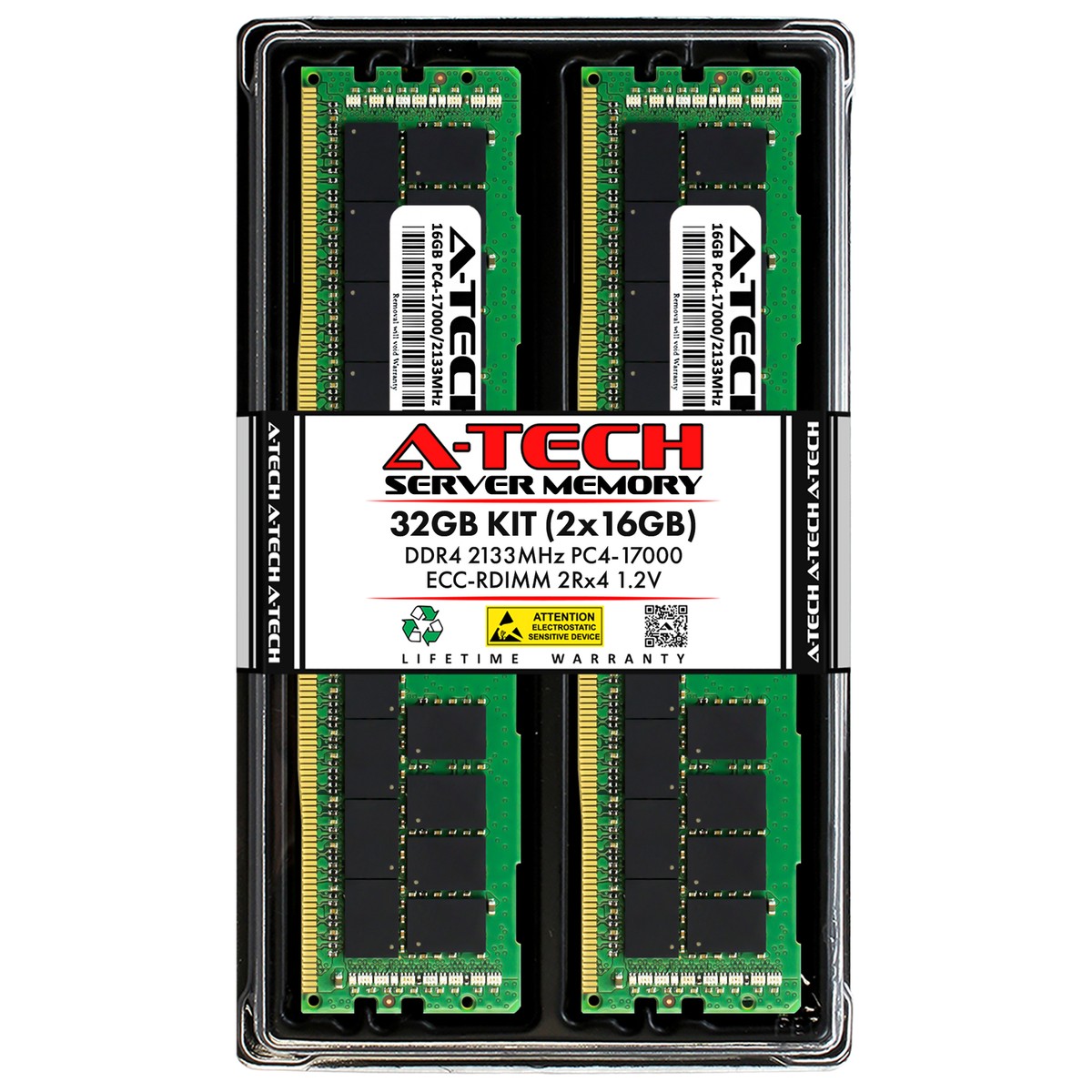32GB 2x 16GB PC4-2133 RDIMM Supermicro 1029U-E1CR4 6029P-TR 6029U