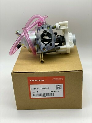Genuine Honda 16100-Z0V-D12 Carburetor w/16221-ZH8-801 & 16269-ZE1