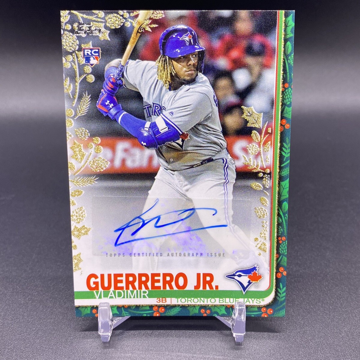 1/1! 🚨2019 Topps Holiday Vladimir Guerrero Jr. RC Gold Foil Auto