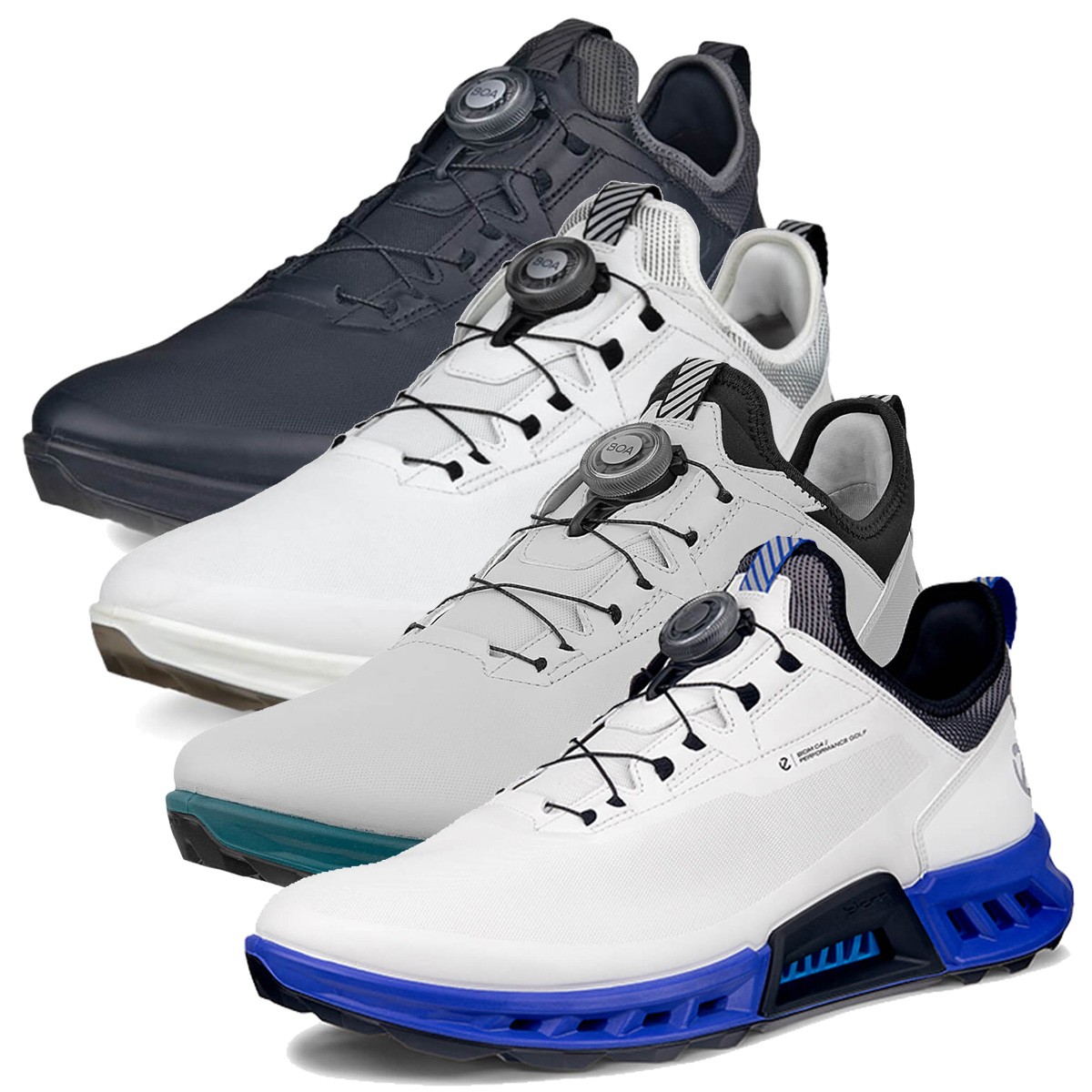 Ecco Mens M Biom C4 Boa Fastening Waterproof Leather Spikeless