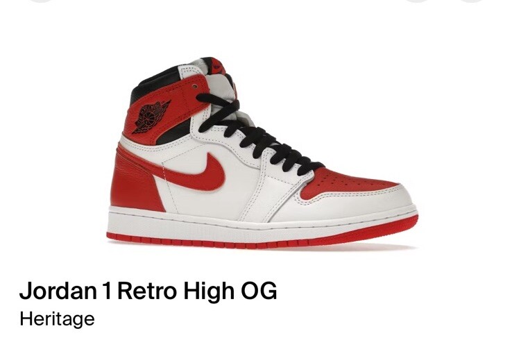 Nike Air Jordan 1 Retro High OG Heritage Brand New Boxed Size 8