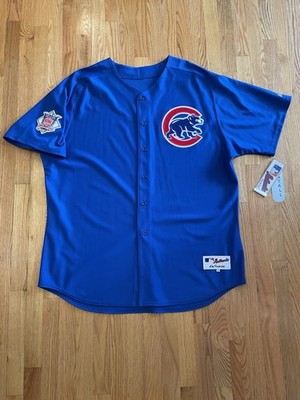 NWT Vintage Majestic Authentic Chicago Cubs Jersey Sz 58 XXXL Blue