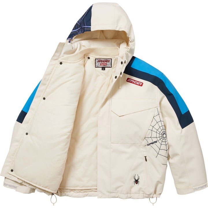 Supreme x Spyder Technical Jacket Stone White FW24 Men's Size