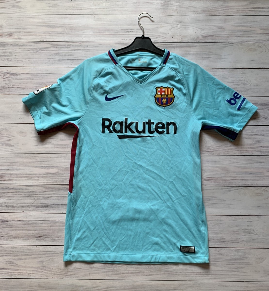 FC Barcelona 2017 - 2018 Away football shirt jersey Nike size S | eBay
