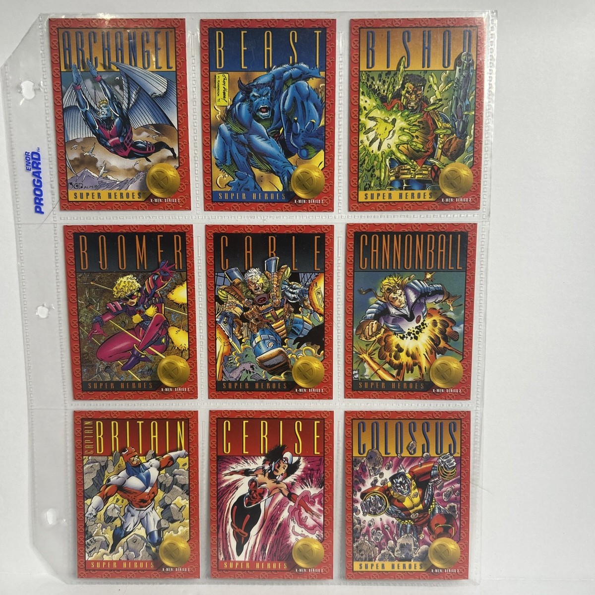 1993 Skybox Marvel X-Men Series 2 Complete 100 Card Set With