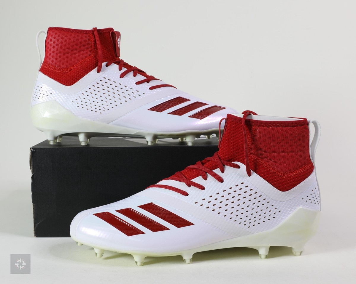 Adidas Adizero 5-Star 7.0 SK White Red Football Cleats Men's Size