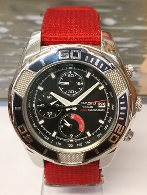 CASIO CHRONOGRAPH QUARTZ BLACK DIAL MSY-502 JAPAN MEN FULL WORKING