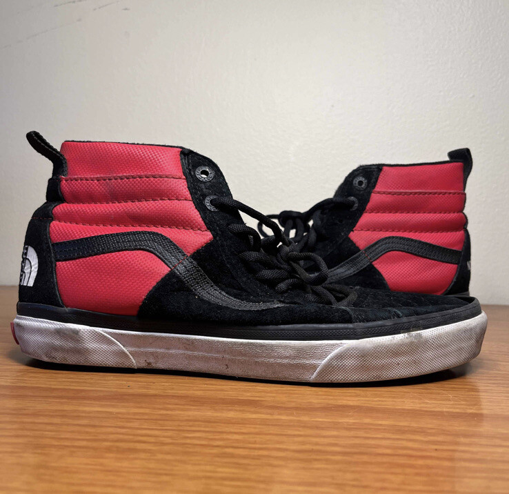 Vans x The North Face Sk8-Hi 46 MTE DX Red Black Size 9 Sneakers