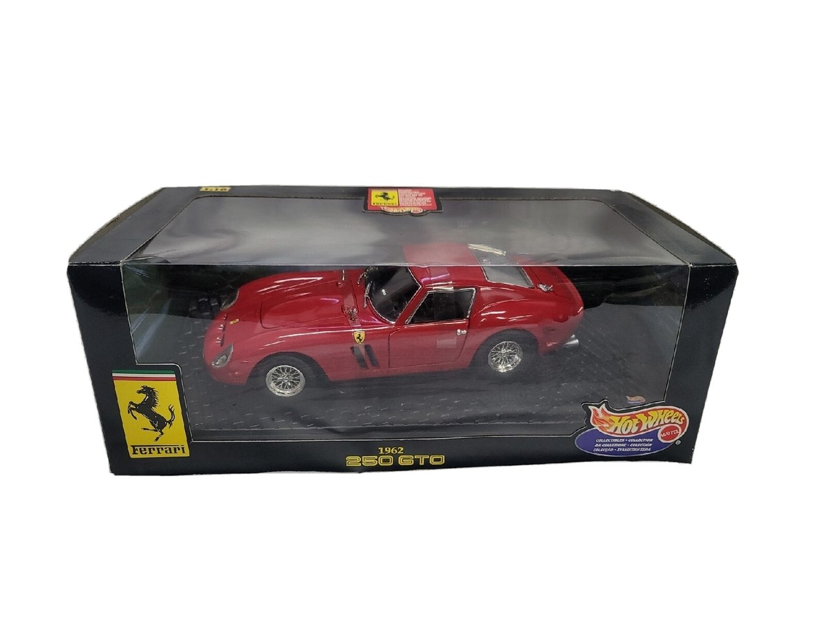 NEW 1:18 SCALE FERRARI 250 GTO RED BY MATTEL HOT WHEELS | eBay