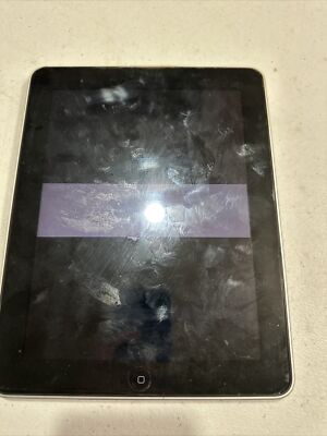 Apple iPad 1st Gen. 64GB, Wi-Fi, 9.7in - Black Line In Lcd | eBay