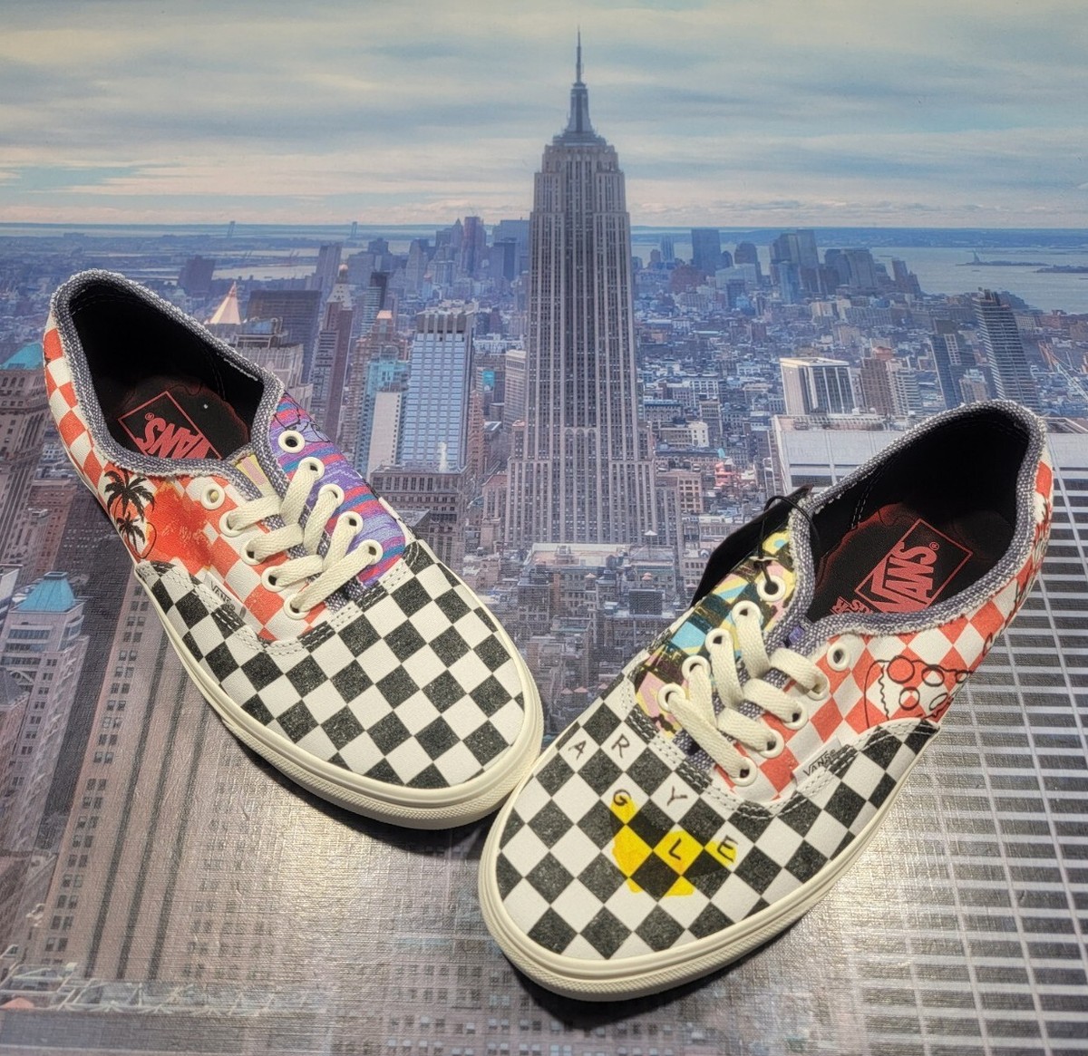 VANS Authentic x Stranger Things Surfer Boy Pizza Skate Shoe Size