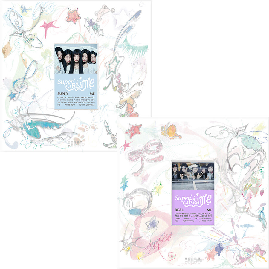 ILLIT SUPER REAL ME 1st Mini Album CD+Photo Book+2Card+3Sticker+