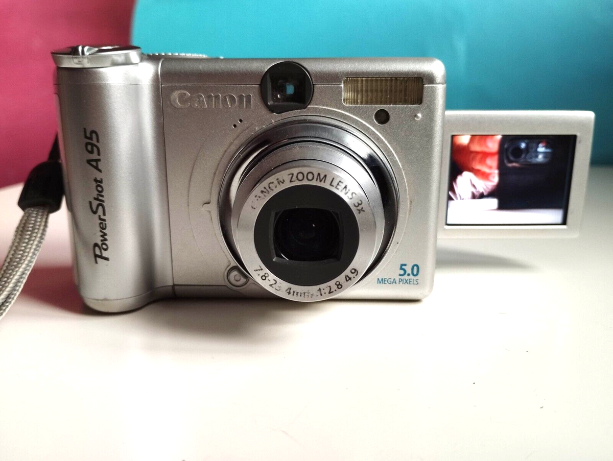 Canon PowerShot A95 5.0MP Digital Camera - Silver for sale online