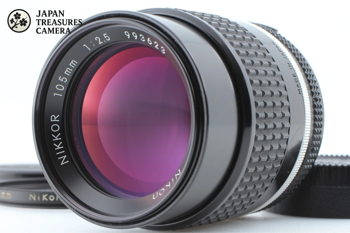 Nikon AI-S Camera Lenses 105mm Focal f/2.5 Maximum Aperture for
