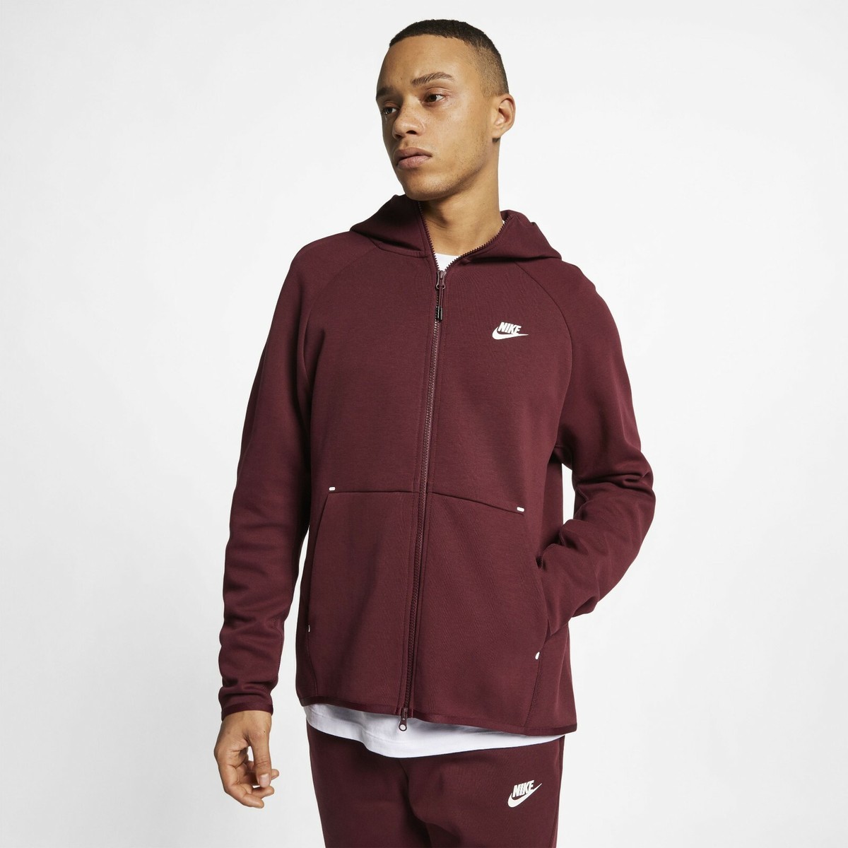 Nike Tech Fleece Hoodie (Maroon) - 2XL - New ~ 928483 681 | eBay