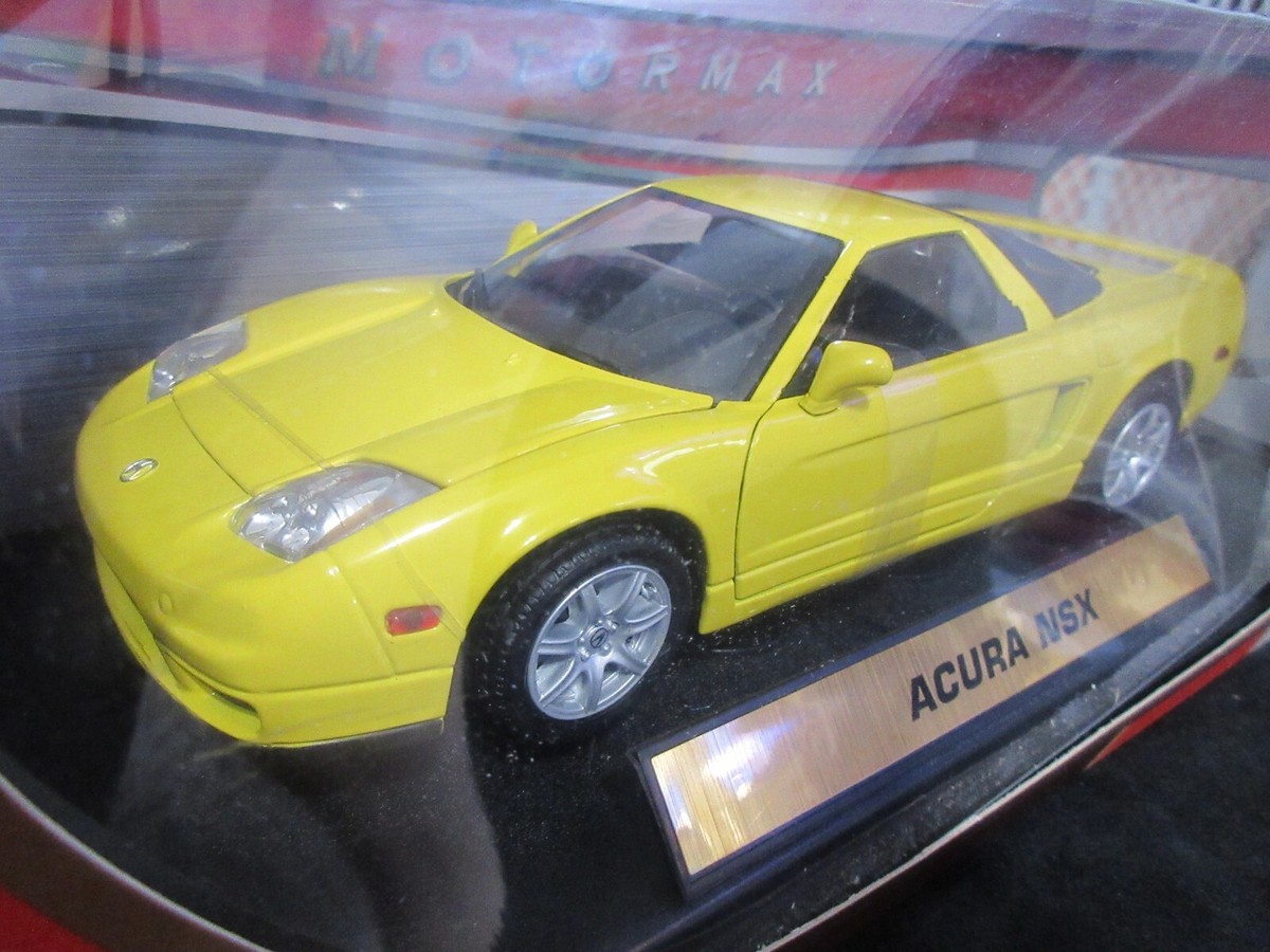 Acura NSX Yellow 1/18 Diecast Model Car by MOTORMAX 73140y for