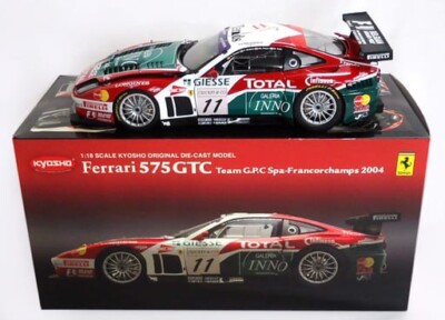 1/18 Kyosho Ferrari 575 GTC Team G.P.C Spa-francorchamps 2004