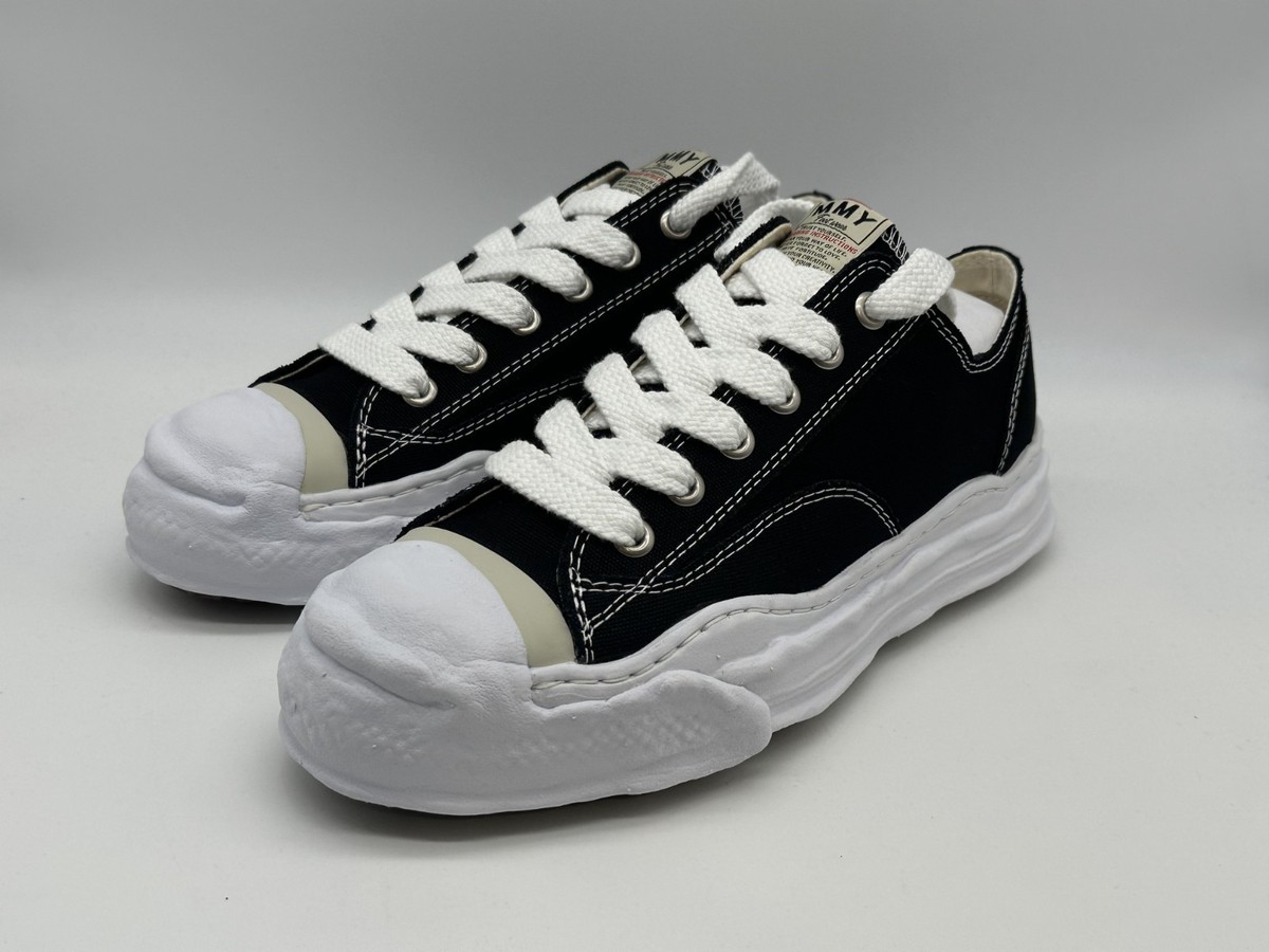 NEW Maison Mihara Yasuhiro Hank OG Sole Canvas Low A05FW702-BLK Sz