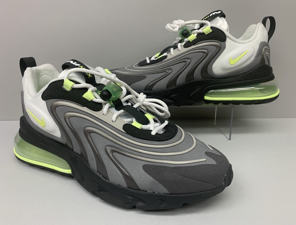 Nike Air Max 270 Shoes React ENG Neon-Yellow/Volt/Gray/White/Black