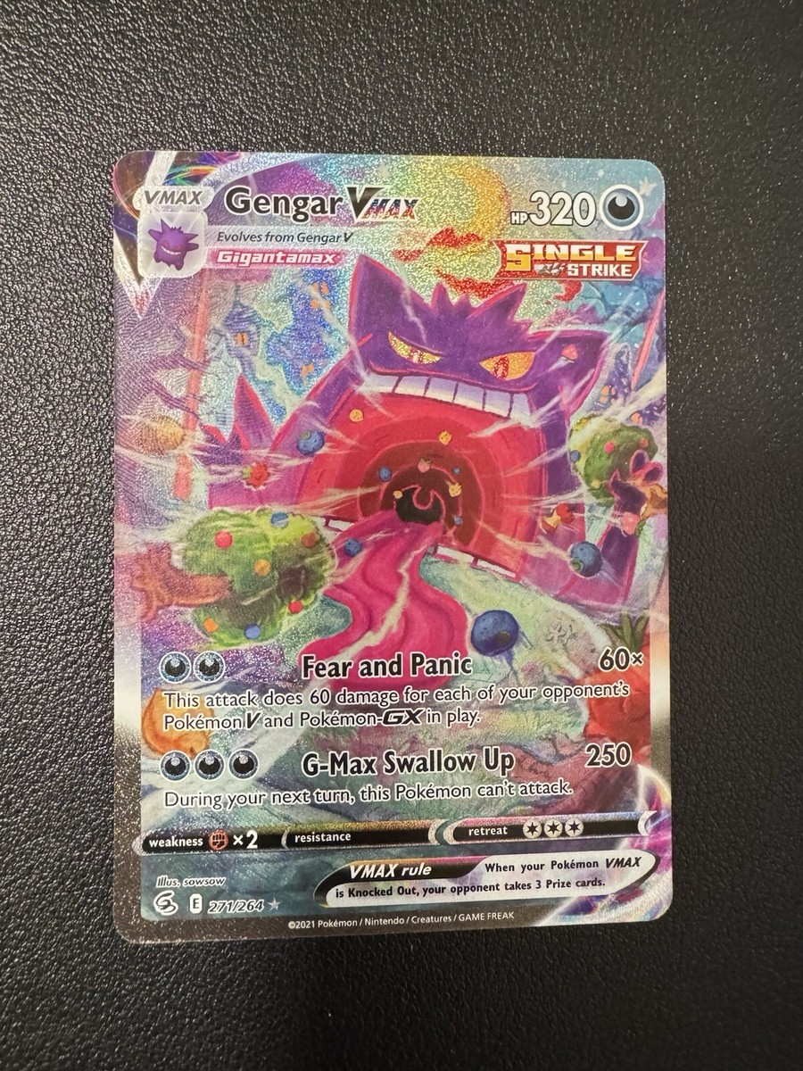 Gengar VMAX (Alternate Art Secret) 271/264 Swsh08: Fusion Strike